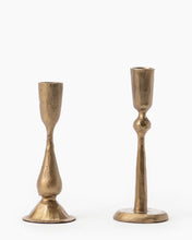 Load image into Gallery viewer, Antique Brass Taper Candle Holder
