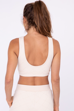 Load image into Gallery viewer, Cream Quilted Lounge Bra

