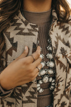 Load image into Gallery viewer, Heading to Cheyenne Aztec Jacket - Camel
