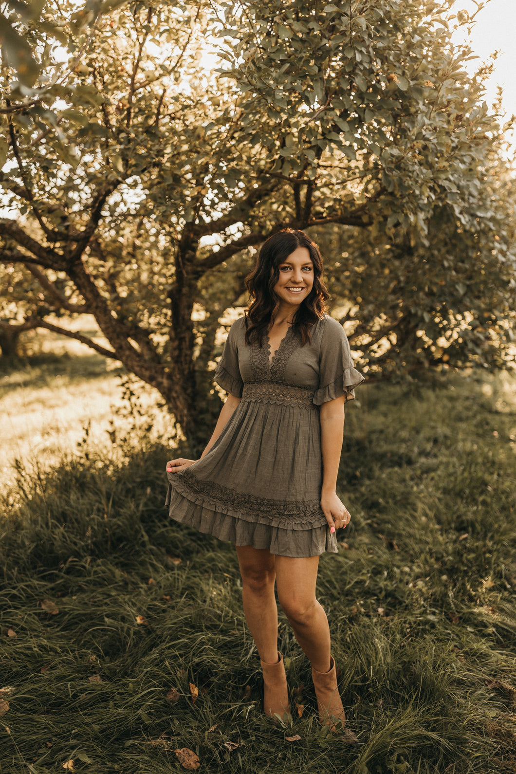 Dance with Me Dress - Olive