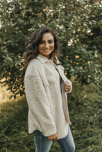 Load image into Gallery viewer, Take Me On the Town Sherpa Jacket - Cream
