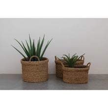 Load image into Gallery viewer, Hand Woven Baskets with Handles

