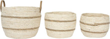 Load image into Gallery viewer, Brown/Beige Round Baskets
