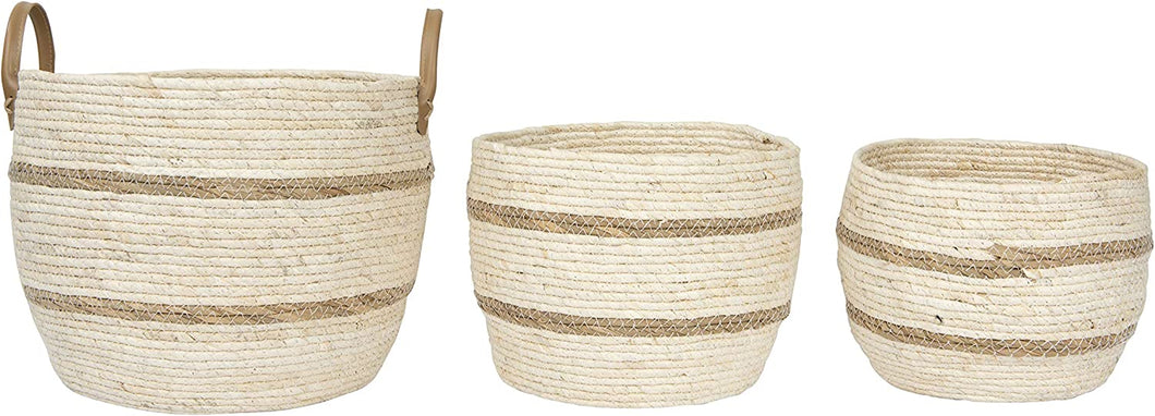 Brown/Beige Round Baskets