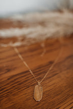Load image into Gallery viewer, Oval Natural Stone Long Necklace
