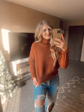 Load image into Gallery viewer, Better in Turtle Neck Sweater - Cinnamon
