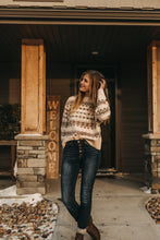 Load image into Gallery viewer, Thinking Out Loud Aztec Sweater - Cream
