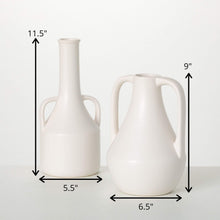 Load image into Gallery viewer, White Vases with Handles

